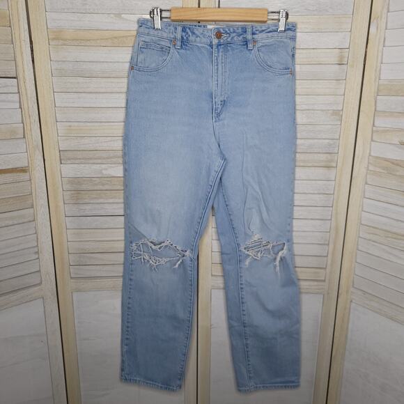 Abrand Jeans Women's 30 Blue Light Wash High Rise Jeans 28 Waist 28x30.5 4 6 - Picture 7 of 7